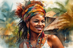 aquarelle-femme-antilles-guyane