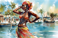 aquarelle-femme-antilles-guyane