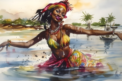 aquarelle-femme-antilles-guyane