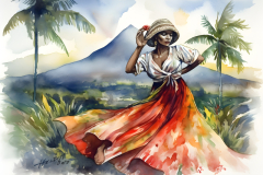watercolor-woman-caribean