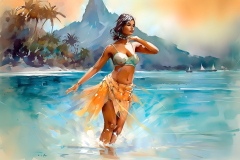 tahitian-woman-watercolor