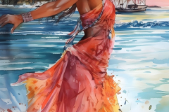 aquarelle-femme-tahitienne