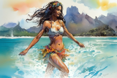 tahitian-woman-watercolor