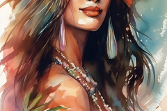 aquarelle-femme-tahitienne