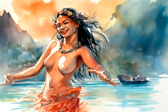 tahitian-woman-watercolor