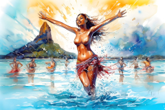 aquarelle-femme-tahitienne